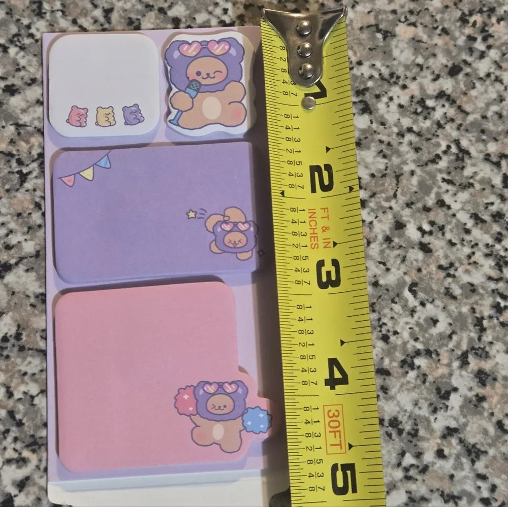 2 Cute Animal Sticky Notes Memo Pad Set